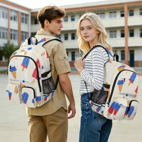 Mochila para equipaje con estampado de paletas del 4 de julio resistente 7
