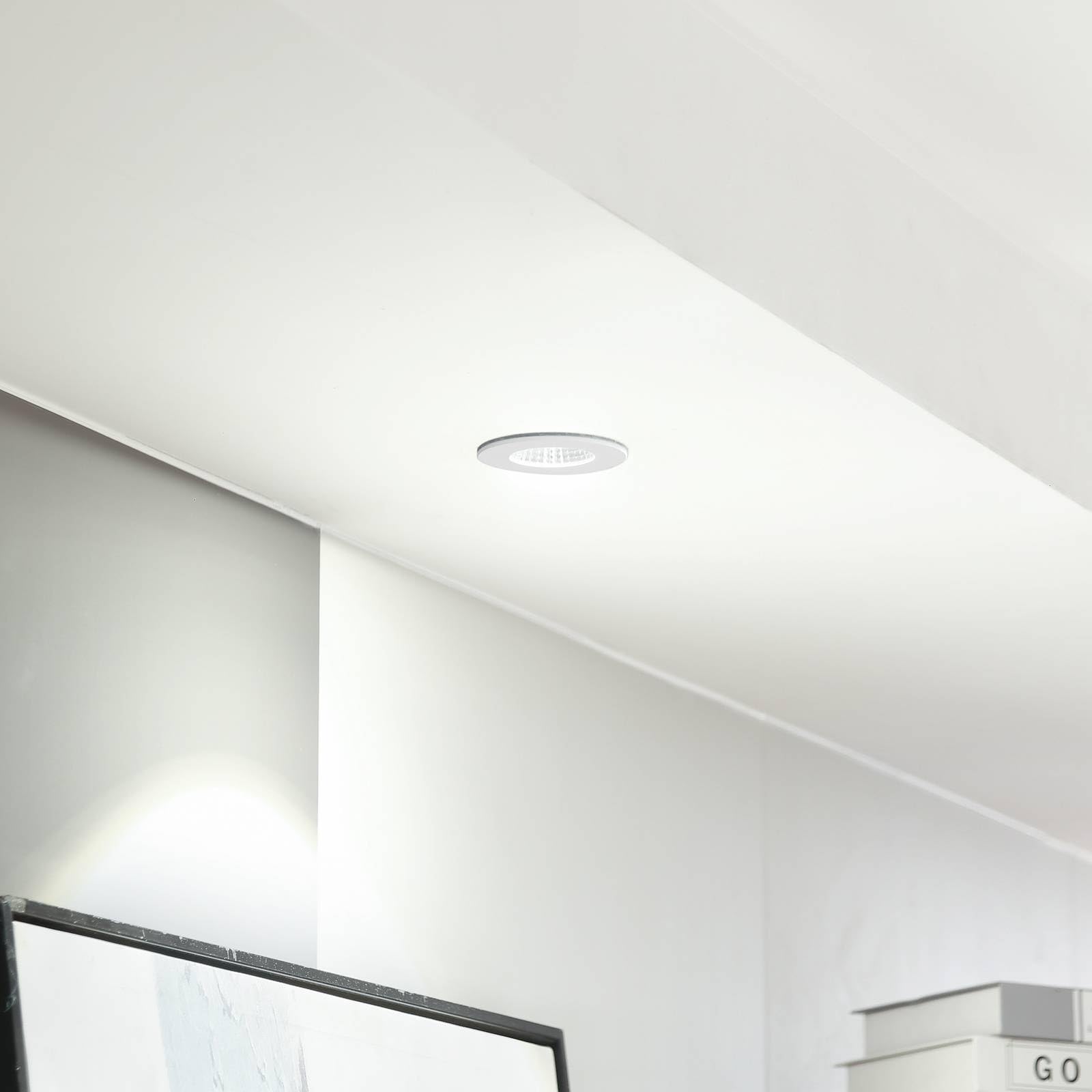 Arcchio LED Spot encastrable Lirin à intensité variable (Moderne) en Blanc Aluminium e. a. pour Salon & Salle manger (1 lampe,à), HT lampe