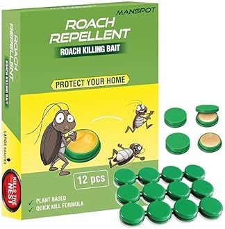 MANSPOT Natural Cockroach Killer for Kitchens, Bathrooms, and Cabinets, Eco-Friendly Home Remedy for Indoor & outdoor Cockroach Bait (12)