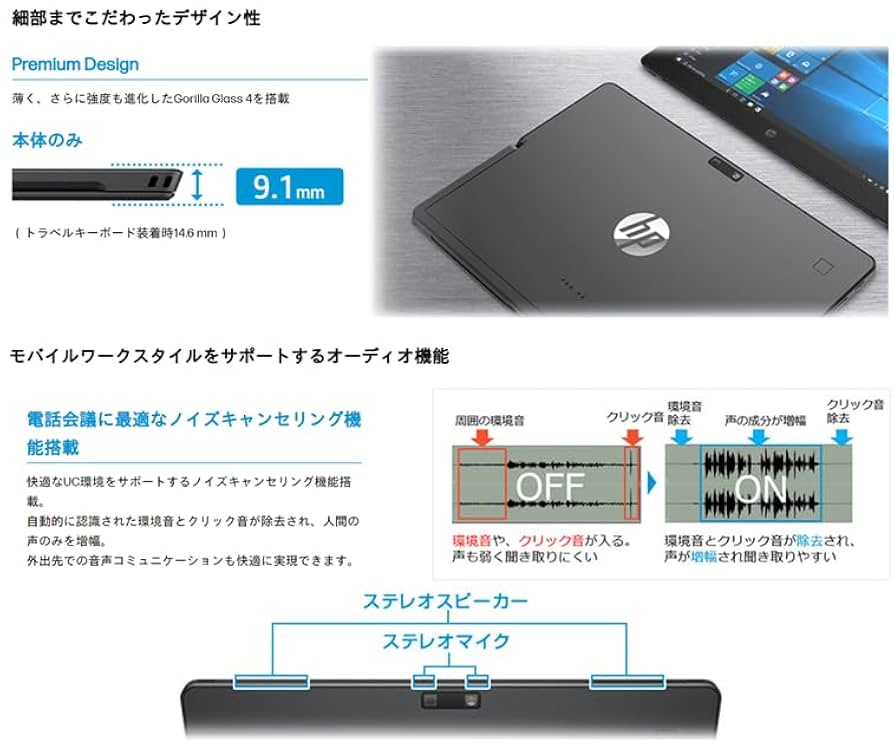 HP Pro x2 612 G2 バッテリー良好 Windows11 HP Pro x2 612 G2