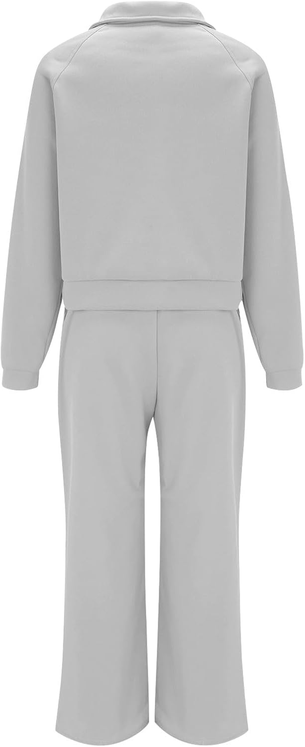 Track Suits for Women Set Sweatsuits Women 2 Piece Outfit Zip Sweatshirts Baggy Joggers Sweatpants Fall Winter Outfits