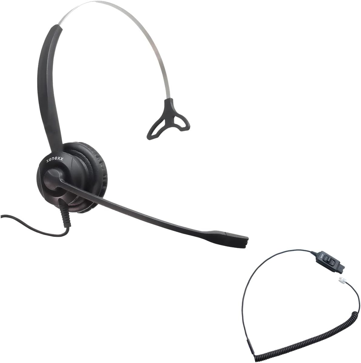 Global Teck Worldwide Avaya Compatible Headset XS 820 w/Mute - Avaya IP Phones: J139, J169, J179, 1608, 1616, 9601, 9608, 9610, 9611, 9611G, 9620, 9621, 9630, 9640, 9641, 9650, 9670