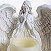 Portavelas Conmemorativo De Ángel LED Rezando, Resina Europea Alas De Niñas Adornos De Ángel Electrónico Candelero, Escultura Para Decoración De Candelabro De Ángel De Deseo Resina Figura Escultura