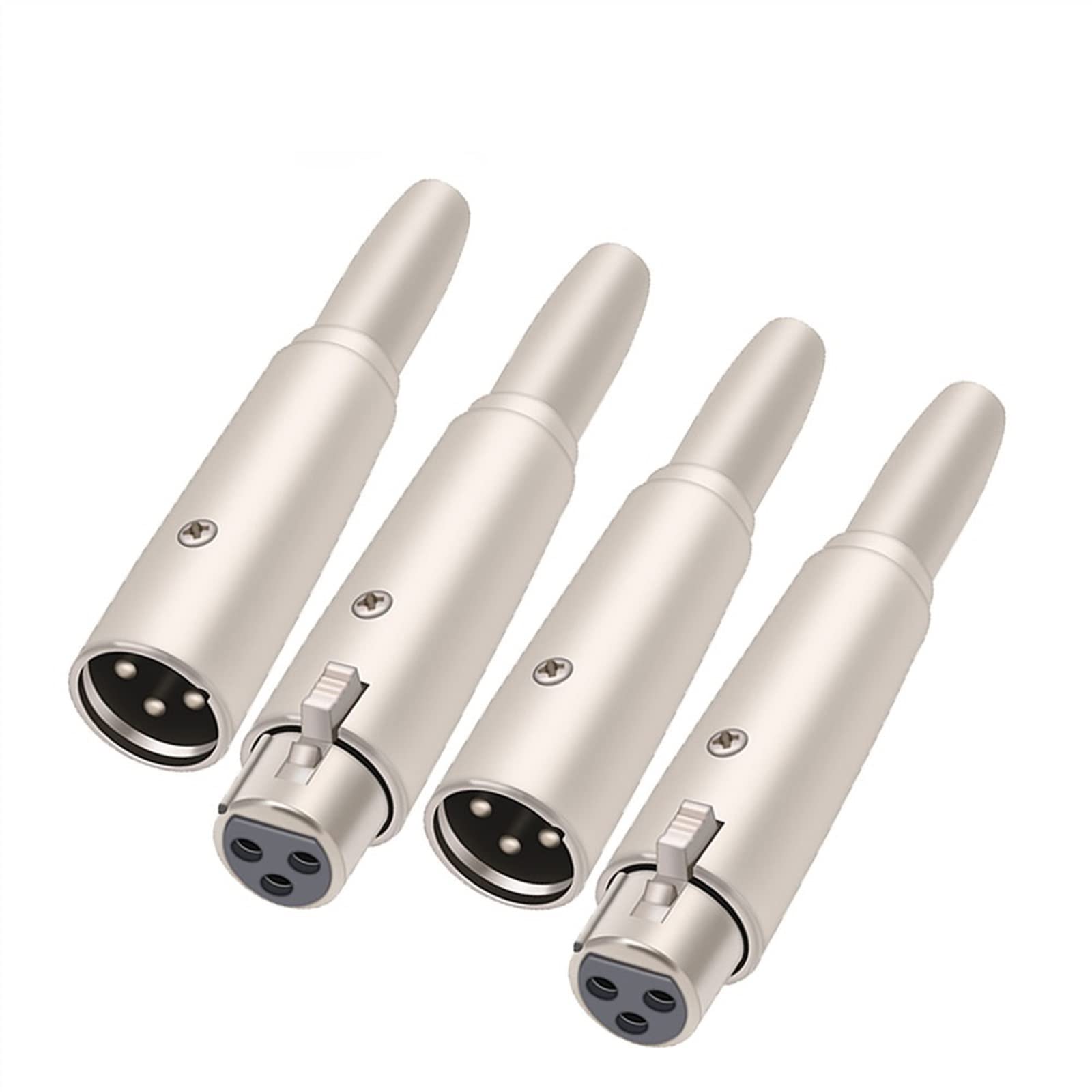 Conector XLR de 3 pines macho a jack hembra de 1/4 para cable de audio
