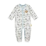 Steiff Baby-Jungen mit süßer Teddybärapplikation Pyjamaset, Cloud Dancer, 056