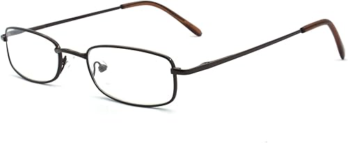 Miniatura 3 de EYE ZOOM - 5 pares de lectores rectangulares de metal para hombres y mujeres, multicolor