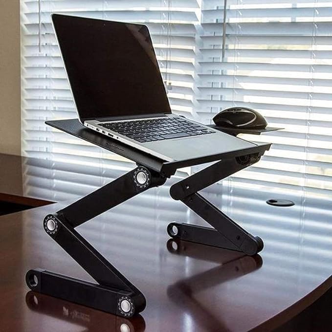 See full amazon price history chart for RAHU Metal T8 Table For Laptop Stand For Sofa And Bed, Desk Portable Adjustable Laptop Table Stand Up/Sitting With Mouse Pad (Black) RAHU Metal T8 Table For Laptop Stand For Sofa And Bed, Desk Portable Adjustable Laptop Table Stand Up/Sitting With Mouse Pad (Black) (B0CT5JQS42) Amazon Price History, Amazon Price Tracker