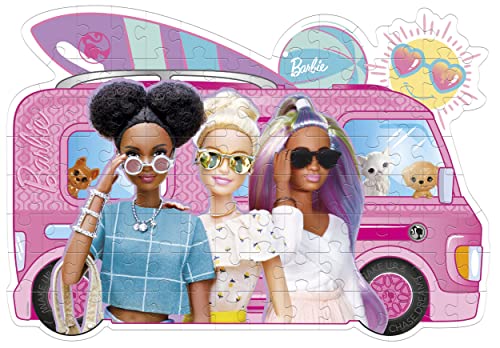 Clementoni 27162 Barbie Supercolor Shaped Barbie-104 Pieces-Jigsaw Puzzle for Kids Age 6-Made in Italy, Multi-coloured, Medium - Image 2