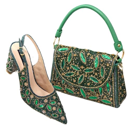Escarpins creux et sac coordonné : le confort des talons pointus