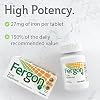 Fergon High Potency Iron Supplement Tablets, 100 Count, Pack of 2
