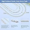 Suplight Mens 925 Sterling Silver Cuban Link Chain Necklace 5mm Solid Chains 18 Inch Men's necklaces Gift for Son Husband Father Boyfriend Grandson #2