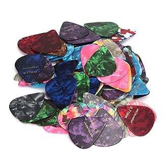 Médiators de guitare, 100 pièces de médiators de guitare universels accessoires de pièces d’instruments de musique… - Les Beatles, Paul McCartney, John Lennon, RIngo Starr, George Harrison Médiators de guitare, 100 pièces de médiators de guitare universels accessoires de pièces d'instruments de musique… – Image 4
