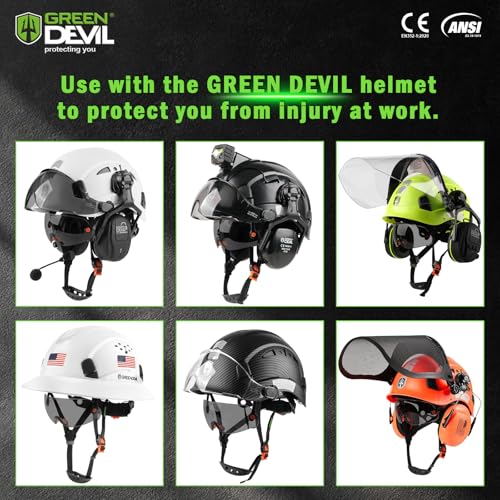 Image of GREEN DEVIL Replacment Built-in Clear /Tinted Visor