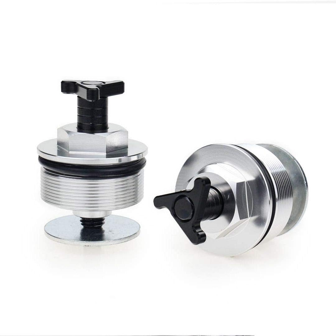LANBAO Preload Fork Caps for Suzuki DR650SE 1996-2020 43mm Triangle Fork Tube Fork Bolts 1997 1998 1999 2000 01 02 03 04 05 2010 2011 2012 2013