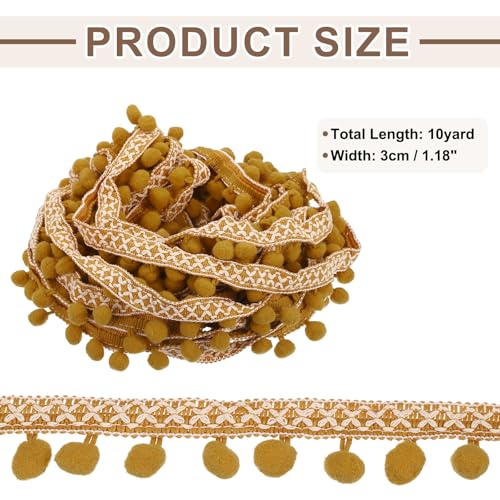 Ruban brodé à pompons en polyester résistant pour customiser vos vêtements - 3