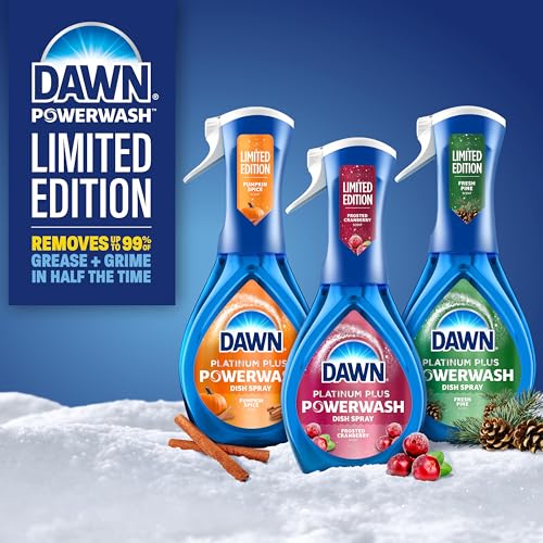 Image of Dawn Powerwash Spray, Dish Soap, Dishwashing Liquid, Pumpkin Spice + Frosted Cranberry, 1 Starter Kit + 1 Refill, 2x16 Fl Oz