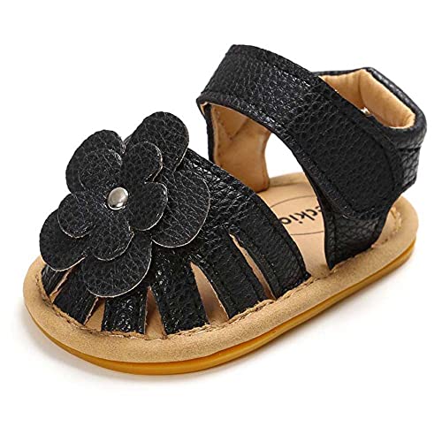Toddler Baby Rubber Shoes Boys Soft Flat Sole Flower Decorate Girls Non-Slip Sandals Baby Shoes2