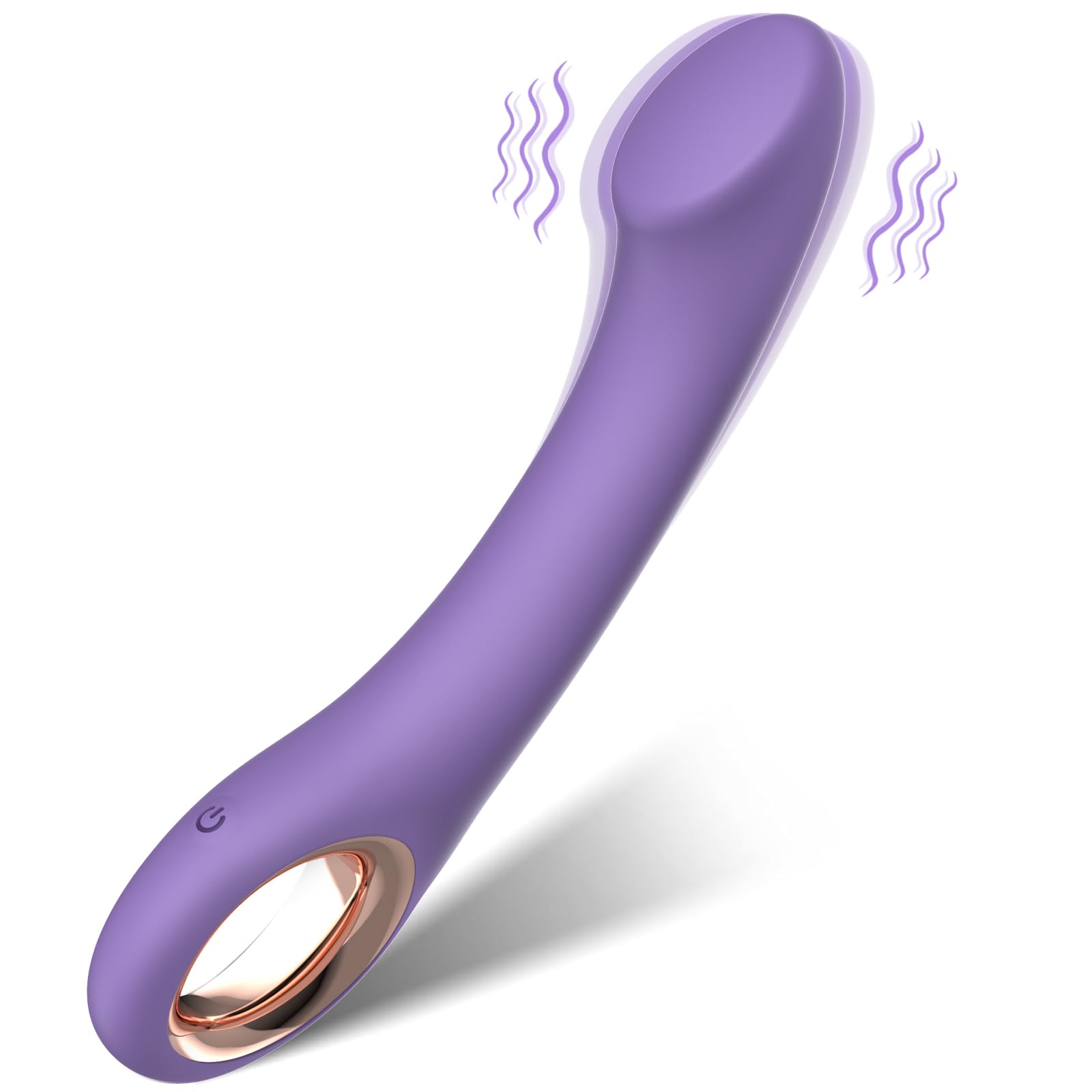 Vibrador de punto G FBAUMSX, juguetes sexuales, consolador ergonómico curvo para clítoris, punto G, anal, juguetes para adultos con 10 potentes modos de vibración, juguete sexual de silicona suave para mujeres y parejas, morado
