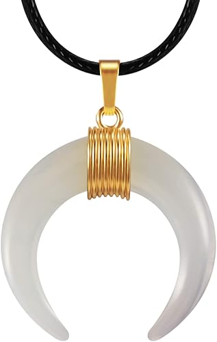 Miniatura 1 de CLAVIS Collar de cristal curativo, collar de cristal curativo, cristales y piedras curativas, colgante de piedra natural Reiki, collar de chakra de