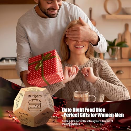 Valentines Day Gifts for Him Her Men Women, Food Dice Date Night Dice Anniversary Birthday Wedding Christmas Couples Gifts for Him Her Husband Wife Boyfriend Girlfriend Gag Gifts Stocking Stuffers - Image 7