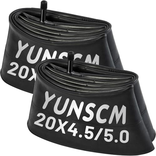 Chambre à air 20x4.80 20x4.90 20x5.0 Fat Bike YunSCM 120-406 lot de 2 valve AV