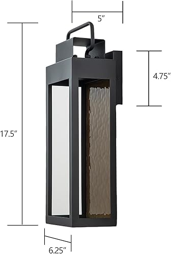 Miniatura 9 de Lámpara LED para exteriores, modernas luces de pared exteriores para casa, luz exterior negra para montaje en pared, luces grandes para porche