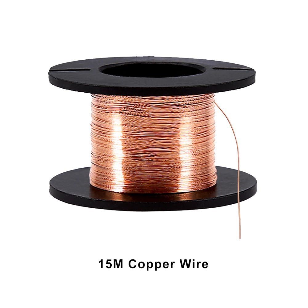 Alambre de Bobina Esmaltado 0.1mm 15m Cobre 5pcs