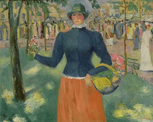 Affiche impression prints toile d'une marchande de fleurs Malevich 60x90cm pour salon