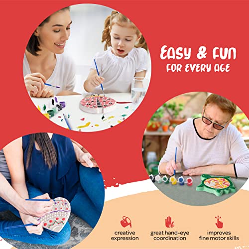 5 Paint Your Own Stepping Stones For Kids Craft Kit - Arts And Crafts For Kids Ages 6-8 Crafts For Girls Ages 8-12 Best Girls & Boys Art Gift Kids Toys Ideas Activities For Age 3 5 6 7 8 9 10 Year Old #TOP3