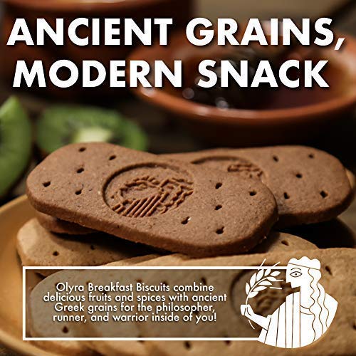 Olyra Organic Breakfast Biscuits Cinnamon Tahini | Healthy Snacks, Low Sugar, High Fiber, Plant Based Protein Cookies (6 Boxes Of 4 Packs) #TOP6