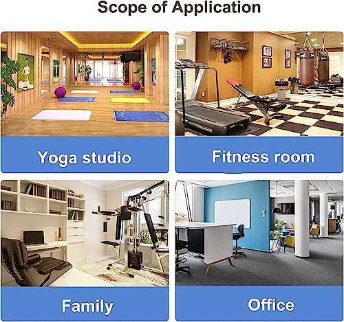 8-Tier Wall Mount Storage Rack for Yoga Mats & Foam Rollers - Black Shelf Organizer for Pilates Gear, Resistance Bands, Holds Up to 6" Diameter Items