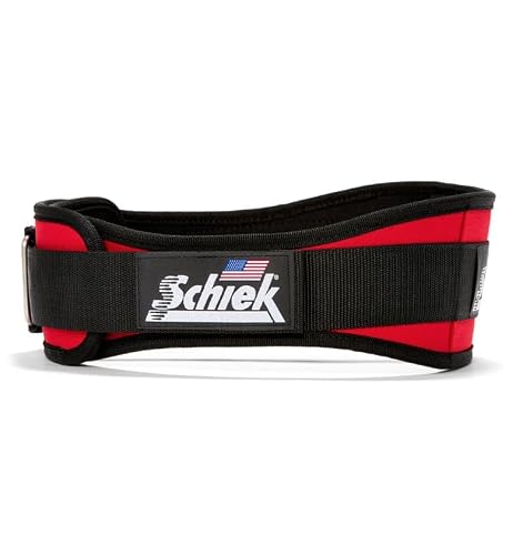 Schiek Sports 2004 Lifting Belt - 4.75" Inch Lower Back Support For Power Lifting - Heavy Duty One Way Buckle System #TOP9