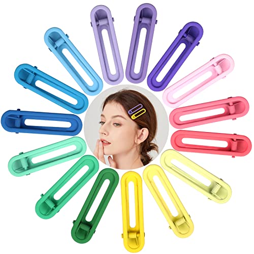 Pince a Cheveux Femme Fille Epingle Cheveux Latérales Pince Cheveux Coloré Sans Trace Barettes Cheveux Metal Barrette Cheveux du Quotidien Mode pour Accessoire Cheveux,15 pièces Cover