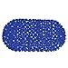 Produktbild MSV Badmatte Kieselsteine aus PVC 68x35cm in dunkelblau, 12 cm