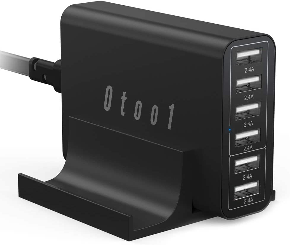 Image of Multi Port Laptop /Mobile Charger Adapter 60 Watt 6 in 1 USB Port, All USB Mobile Devices, Laptops | Fast Charging Adapter with Quick Charger Support