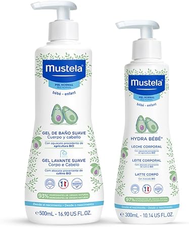 Mustela Combo Banho + Hidratação - Gel Lavante Corpo e Cabelo 500ml + Hydra Bebê 300ml Hidratante Infantil Corpo e Rosto Menor preço em Mustela Combo Banho + Hidratação - Gel Lavante Corpo e Cabelo 500ml + Hydra Bebê 300ml Hidratante Infantil Corpo e Rosto