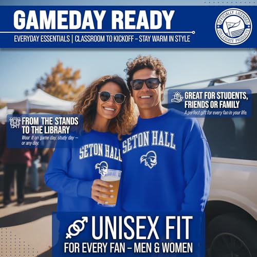 Image of NCAA College Sweatshirt Fleece Crewneck Pullover for Men and Women | Officially licensed NCAA college gameday crewneck pullover - 9 oz fleece lined sweatshirt with arch and logo design
