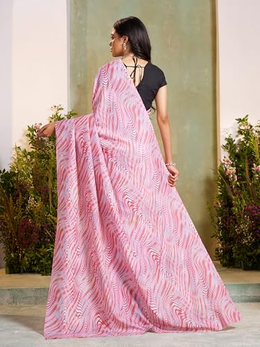 Image of Garden Vareli Art Silk Abstract Printed Saree