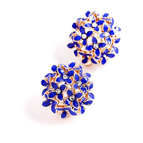 YouBella Jewellery Presents Gracias Collection Floral Earrings for Girls and Women (Dark Blue) (B01MDN2BKG) Amazon Price History, Amazon Price Tracker