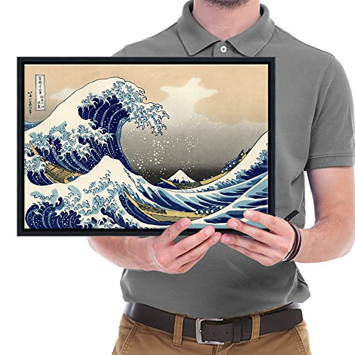 Framed Canvas Art - Ocean Waves, 41.2x32.3 cm - Image 7