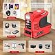 180W Wechselrichter für Einhell 18V Power X-Change Akku, DC 18V auf AC 220V Akku Wechselrichter, Akku betriebener tragbarer Stromquellen Ladeadapter mit USB, Typ-C und AC Steckdose und LED Licht