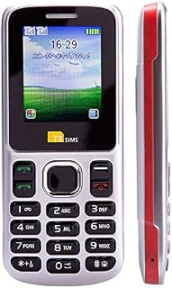 TTsims - Dual Sim TT130 Mobile Phone - 1.3MP Camera - Bluetooth - Torch Function - Radio - MP3 MP4 - Memory Card Slot - Cheapest Twin 2 Sim Phone - Pay As You Go (O2 Bundle, Red)