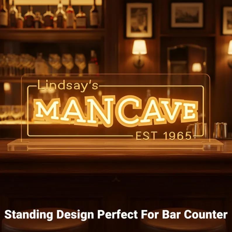 Miniatura 2 de Letrero de neón con texto en inglés "It's a Beer o'clock", para barra de neón multicolor RGB inteligente para bar en casa, letreros de cerveza de 12