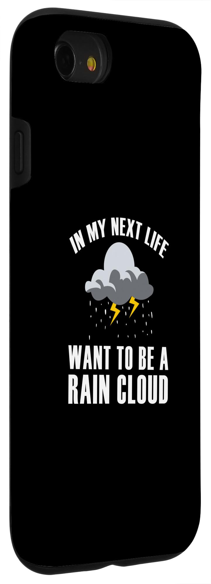 iPhone SE (2020) / 7 / 8 funny romantic rain love storm weather pluviophile clouds Case - Image 3