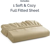 Vista 544 de King Fitted Bed Sheet - Bottom Single Fitted Sheet Only - Ultra-Soft Hotel Luxury Bedding w/ 8-16 Inch Deep Pockets - Breathable, Cooling & Wrinkle