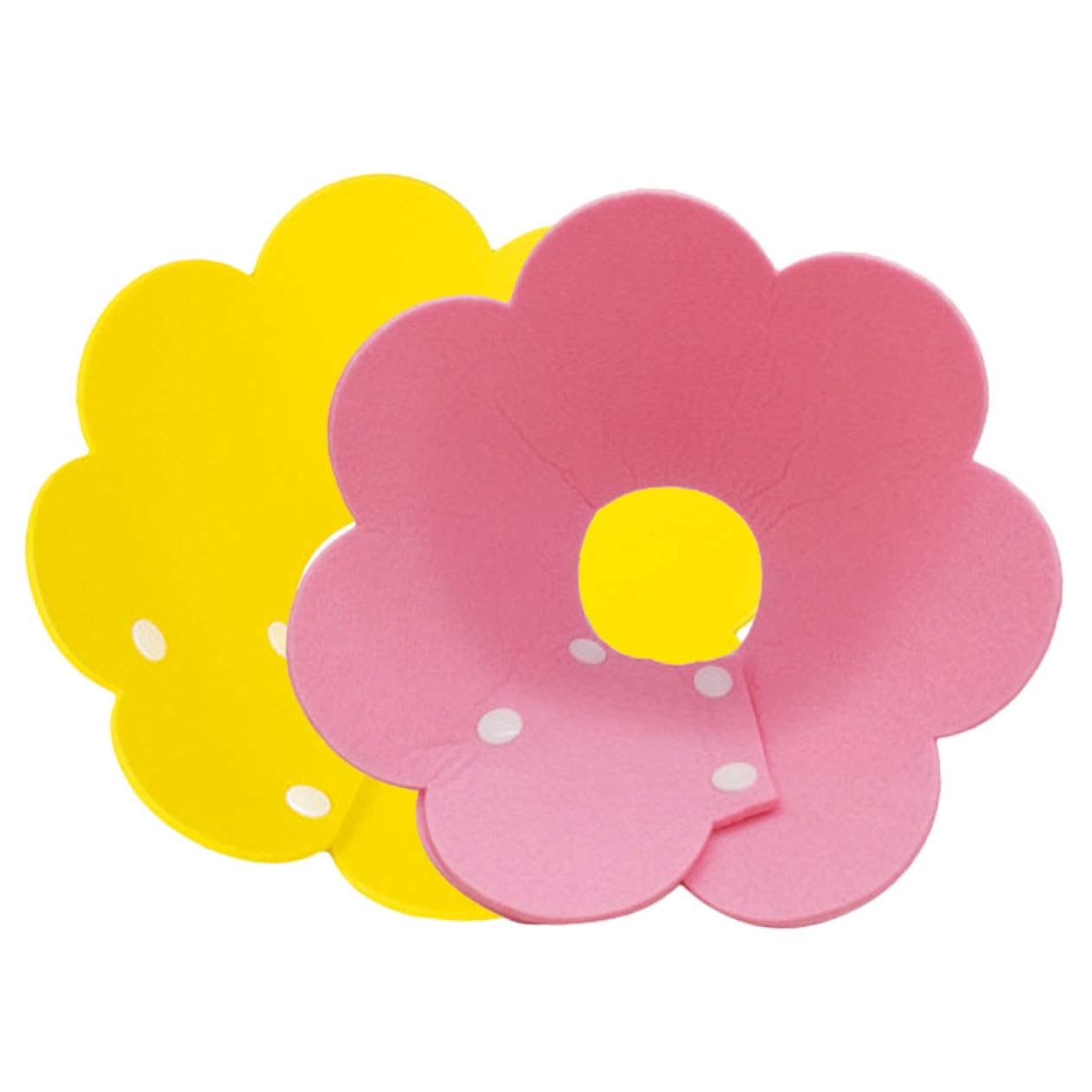 POPETPOP 10pezzi Collare Per Gatti e Cani Kit Di Collari Antistrozzo Per Recupero Leggero e Traspirante Per Guarigione Post-operatoria e Ferite Colori Lemon e Cute