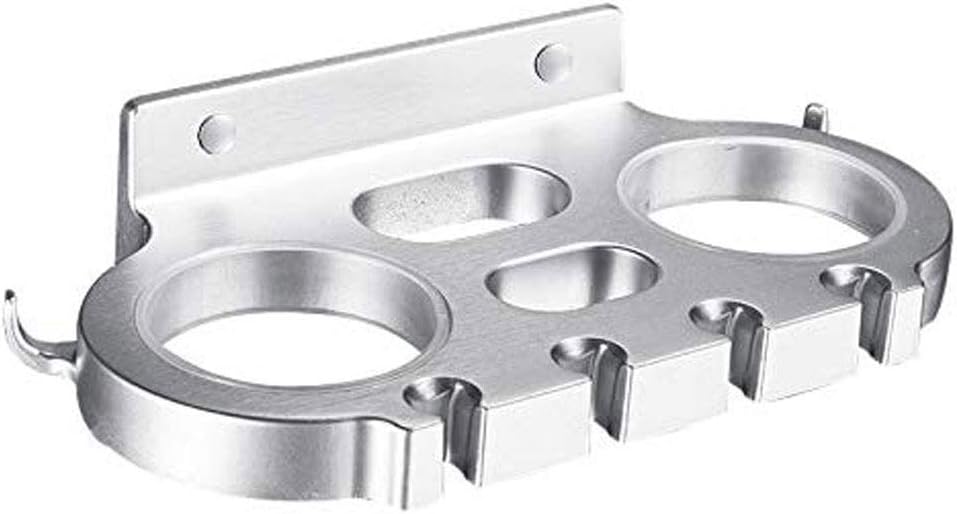 Toothbrush Cup Holder - Spacer Aluminum Rack Brush Cup Holder with Hooks for