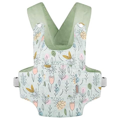 GAGAKU Baby Doll Carrier for Little Girls Doll Carrier for Toddlers Toy Baby Carrier for Kids, Reborn Baby Doll Accessories - Green (Sunflower) Cover