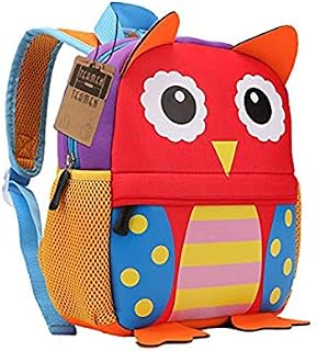 TEAMEN Children's Backpack, Toddler Kids School Bag, animal design, Kinder Racksack for 2-5 Years Old(owl)
