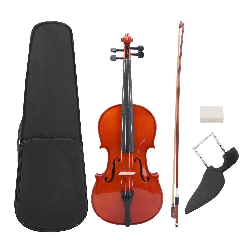VBESTLIFE 16 Zoll Bratsche Set, Massivholz Viola mit Fall Bow Rosin Brücke für Anfänger Schüler